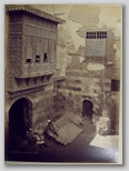 size 27*37cm, signed: No 189 Cour d'une maison Arabe, Caire - H. Béchard