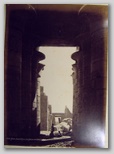 size 27*37cm, signed: No 109 Thebes, Temple de Ramasseum, intérieur de las salle hypostile - H. Béchard