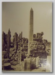 size 27*37cm, signed: No 90 Karnak, le grand Obélisque de la reine Hatamou - H. Béchard
