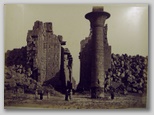 size 27*37cm, signed: No 84 Karnak, Cour du grand temple et Pylone écroulé- H. Béchard