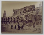 size 21*27cm, not signed: Alexandrie, Place des Consuls, after the bombardement 1882