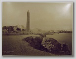 size 27*36cm, signed: No. 210. L'Obelisque de Cléopatre - Alexandrie P. Sébah (Cleopatras Needle)